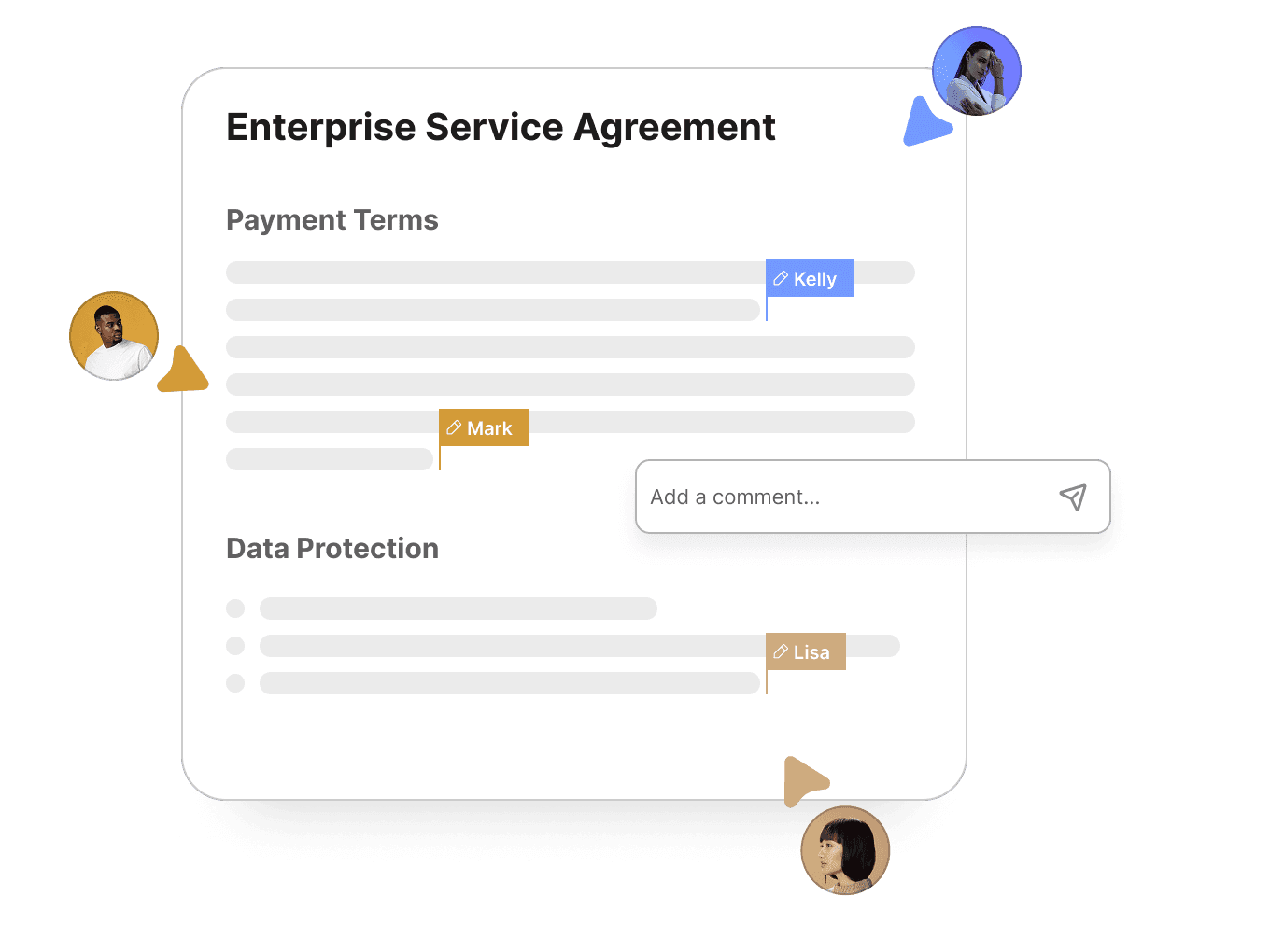 Enable real-time teamwork across evolving content